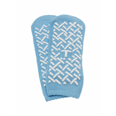 MEDMDT211218T - Medline - Single-Tread Patient Slippers, Teal, Toddler