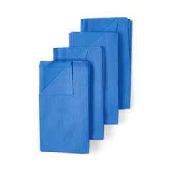 Medline Sterile Disposable Nonwoven OR Towel, Blue, 4/pk, 80 EA/CS