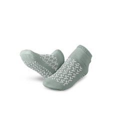 Medline Double-Tread Patient Slippers, Gray, Size 2XL, 1/PR
