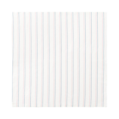 Medline Baby Blanket, White with Pink and Blue Stripe, 100% Cotton, 36