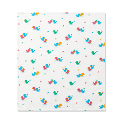 Medline Baby Blanket, Duck Print, Heavy Weight, 100% Cotton, 36