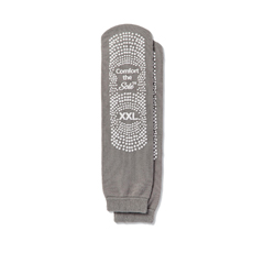 Medline Comfort the Sole Premium Slippers, Light Gray, Size 2XL, 48 PR/CS