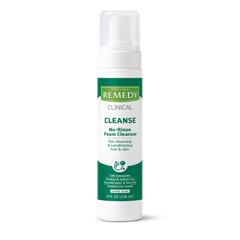 Medline Remedy Clinical No-Rinse Foam Skin Cleanser, 8 oz., 12 EA/CS
