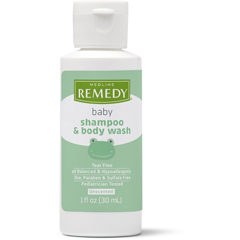 Medline Remedy Baby Shampoo & Body Wash, Unscented, 1 oz., 1/EA