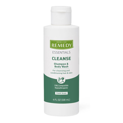 Medline Remedy Essentials Shampoo and Body Wash Gel, 4 oz., 60 EA/CS