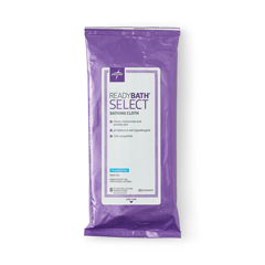 Medline ReadyBath SELECT Medium-Weight Washcloth, Fragrance Free, 8/Pack, 30 Packs/Case