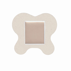MEDMSC1065H - Medline - Optifoam Sacrum Adhesive Foam Wound Dressing, 6.1 x 5.6, 1/EA