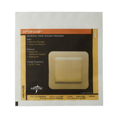 MEDMSC1066EPH - Medline -  Optifoam Adhesive Foam Wound Dressings, 6 x 6, in Educational Packaging, 1/EA