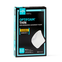 Medline Optifoam Thin Adhesive Foam Dressings, 100 EA/CS