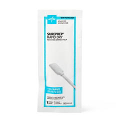 Medline SurePrep Rapid-Dry No-Sting Barrier Film, 1 mL Wand, 1/EA