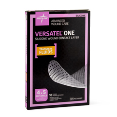MEDMSC1845EPZ - Medline - Versatel One Silicone Wound Contact Layer Dressing, 10 EA/BX