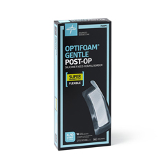 Medline Optifoam Gentle Silicone-Faced Postop Foam Dressing, 4