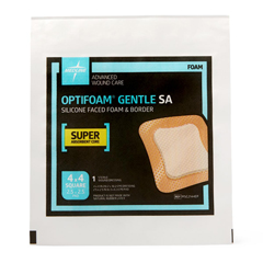 Medline Optifoam Gentle&reg; Silicone-Faced Foam with Border