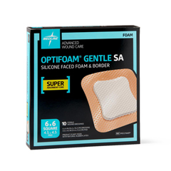Medline Optifoam Gentle Silicone-Faced Foam Dressing in Educational Packaging, 6