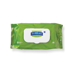 Medline FitRight Aloe Scented Wet Wipes, 48 EA/PK