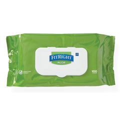 Medline FitRight Personal Cleansing Wipes, 6 PK/CS