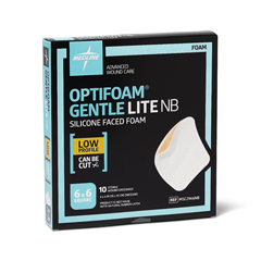 Medline Optifoam Gentle Lite Foam Dressings, 100 EA/CS
