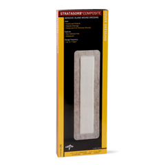 Medline Stratasorb Composite Adhesive Island Wound Dressings, 4