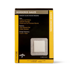 Medline Gauze, Bordered, 2