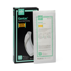 Medline Silicone Adhesive Island Wound Dressing, 4