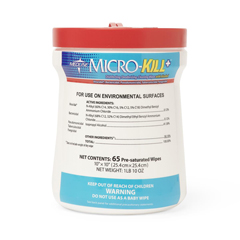 MEDMSC351210H - Medline - Micro-Kill+ Germicidal Wipes with Alcohol, 10 x 10, 65 Count