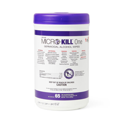 MEDMSC351310H - Medline - Micro-Kill One Germicidal Alcohol Wipes, Reclosable Canister, 65-Count, 7 x 15