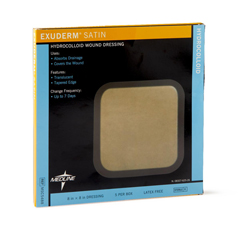 Medline Exuderm Satin Hydrocolloid Wound Dressing, 8