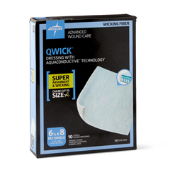 Medline Qwick Nonadhesive Superabsorbent Wound Dressings, 50 EA/CS