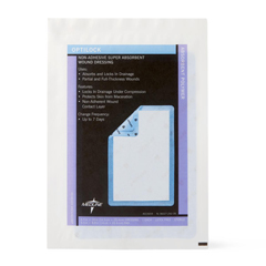 Medline OptiLock Nonadhesive Super Absorbent Wound Dressings, 6.5