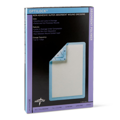 Medline OptiLock Nonadhesive Super Absorbent Wound Dressings, 80 EA/CS