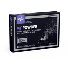 Medline Ag+ Powder Antimicrobial Wound Dressing with Calcium Phosphate, 20 Each per Case
