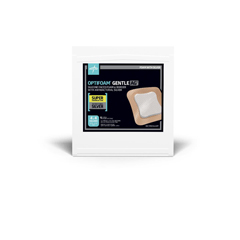 Medline Optifoam Gentle Ag+ Silicone-Faced Foam Dressings, 1 Each