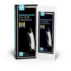 Medline Optifoam Gentle Ag+ Post-Op Strips, 10 Each per Box