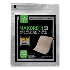 Medline Maxorb II Silver Alginate Wound Dressing, 4