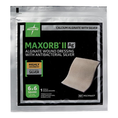 Medline Maxorb II Silver Alginate Wound Dressing, 6