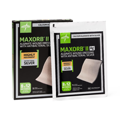 Medline Maxorb II Silver Alginate Wound Dressing in Educational Packaging, 8