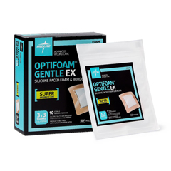 Medline Optifoam Gentle EX Bordered Foam Dressing, 3