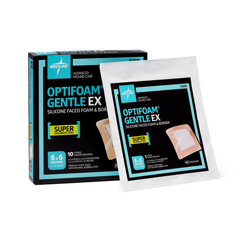 Medline Optifoam Gentle EX Bordered Foam Dressing, 6