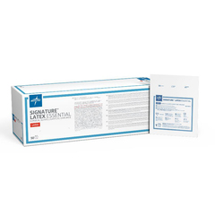 Medline Signature Latex Essential Surgical Gloves, Latex, Powder-Free, Size 7.5