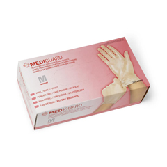 Medline MediGuard Powder-Free Clear Vinyl Exam Gloves, Size M, 150 EA/BX