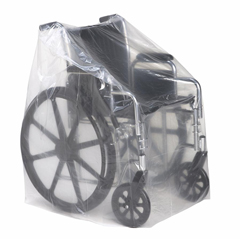 MEDNON0222318 - Medline - Wheelchair Cover, Clear, 28 x 22 x 35, 1 Mil, Roll