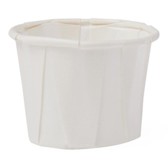 Medline Disposable Paper Souffle Cups, White, 0.750 OZ, 5000 EA/CS