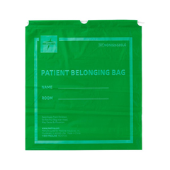 MEDNON026320LG - Medline - Patient Belongings Bag with Drawstring, 18 x 20, Lime Green, 250 EA/CS