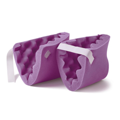 Medline Convoluted Foam Heel Protectors, Purple, 2 EA/PR