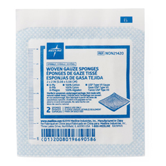 Medline Woven Sterile Gauze Sponges, 2