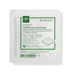 MEDNON21430LFH - Medline - Gauze, Sponge, Xray, Sterile, Latex-Free, 16-Ply, 4x4
