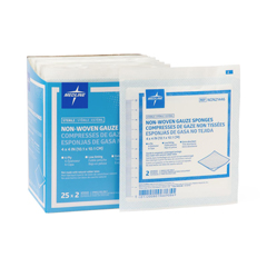 Medline Gauze, Sponge, Avant, 4x4, 6-Ply, 2'S, Sterile
