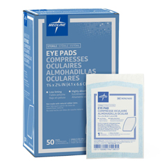 Medline Pad, Eye, 1.625 x 2.625, Latex-Free, Sterile