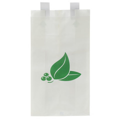 Medline Paper Bedside Bag, White, 6.3