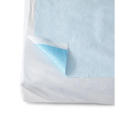 MEDNON24333 - Medline - Disposable Tissue/Poly Flat Stretcher Sheets, Blue, 50 EA/CS